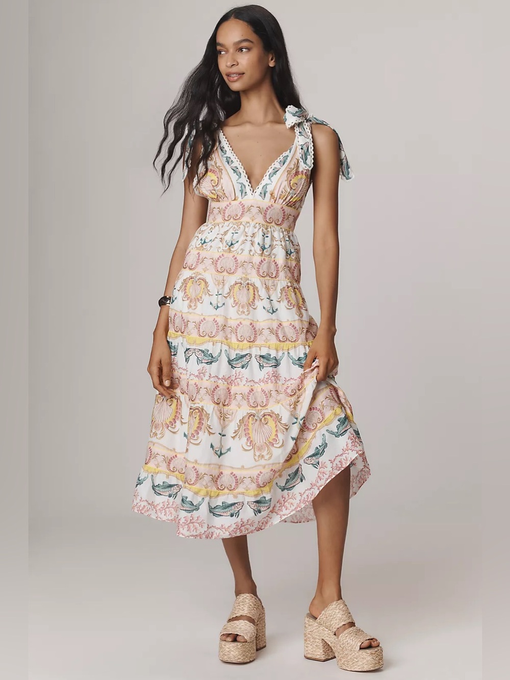 NWT Farm Rio Maritime Magic Dress sz Large